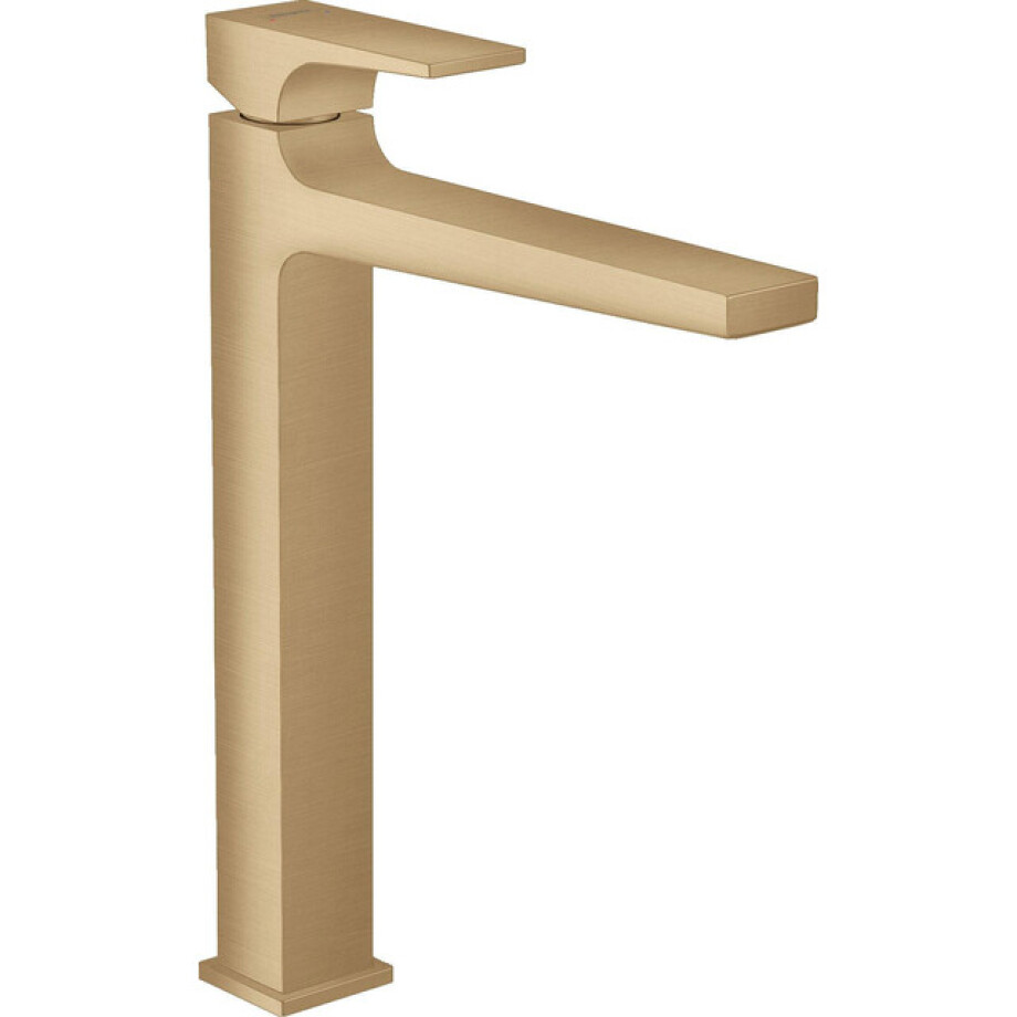 Hansgrohe Metropol 1-gats wastafelkraan 260 met push open waste met voorsprong vaste uitloop 20.4cm brushed bronze 32512140 Hansgrohe Metropol 1-gats wastafelkraan 260 met push open waste met voorsprong vaste uitloop 20.4cm brushed bronze 32512140 afbeelding 1