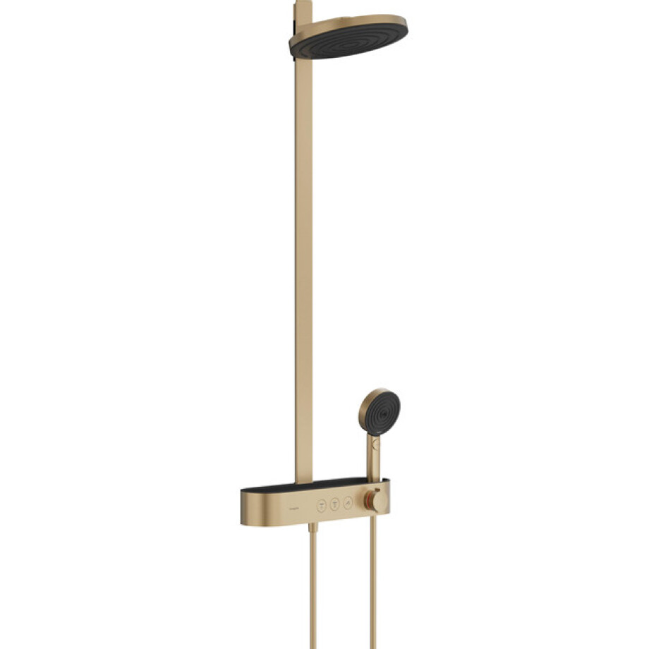 Hansgrohe Pulsify s showerpipe 260 2jet brushed bronze 24241140 Hansgrohe Pulsify s showerpipe 260 2jet brushed bronze 24241140 afbeelding 1