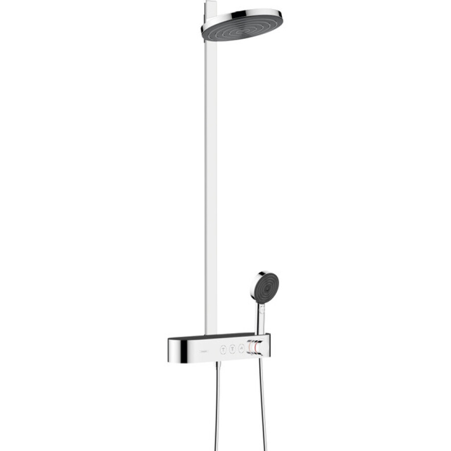 Hansgrohe Pulsify showerpipe 26cm 2jet eco planchet 40cm chroom 24241000 Hansgrohe Pulsify showerpipe 26cm 2jet eco planchet 40cm chroom 24241000 afbeelding 1