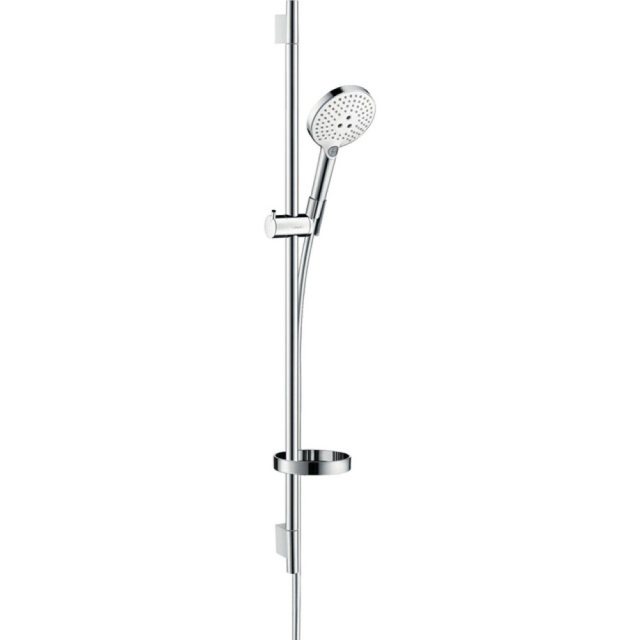Hansgrohe Raindance select glijstangset 90cm met handdouche wit-chroom 26631400 Hansgrohe Raindance select glijstangset 90cm met handdouche wit-chroom 26631400 afbeelding 1