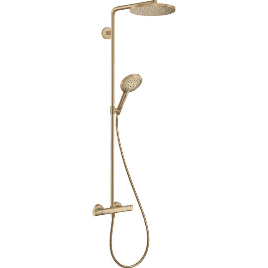 Hansgrohe Raindance Select Regendoucheset - thermostaat - hoofddouche 24cm - brushed bronze (brons) 27633140 afbeelding 1
