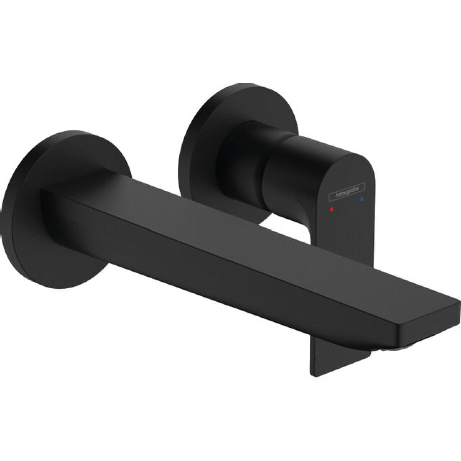 Hansgrohe Rebris E afbouwdeel v. inbouw wastafelkraan, voorsprong 19.5cm mat zwart 72568670 afbeelding 1