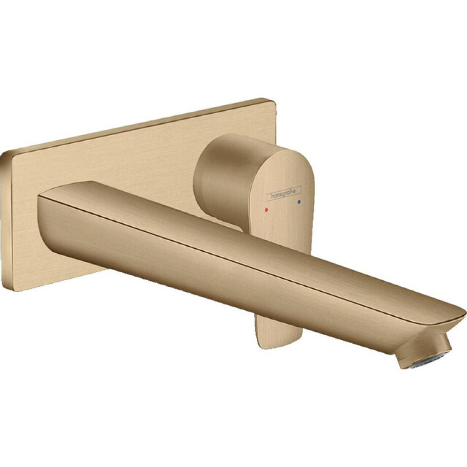 Hansgrohe Talis E afbouwdeel v. inbouw wastafelkraan met uitloop 22.5cm brushed bronze 71734140 afbeelding 1
