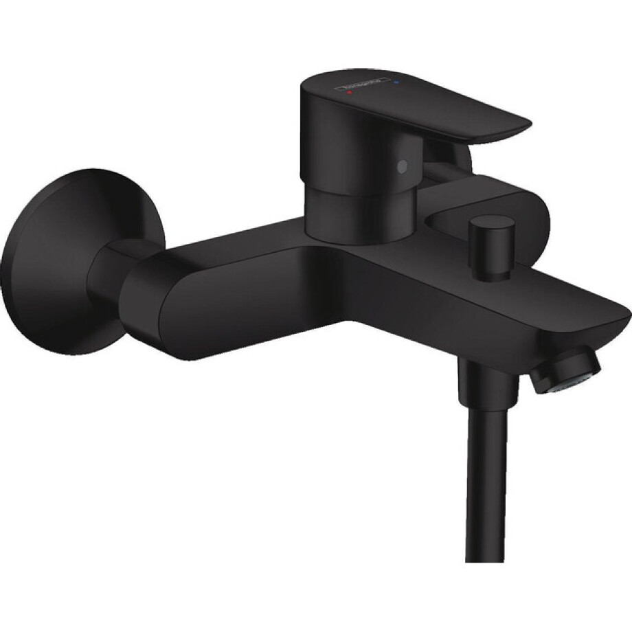 Hansgrohe Talis E badkraan met omstel met koppelingen mat zwart 71740670 afbeelding 1