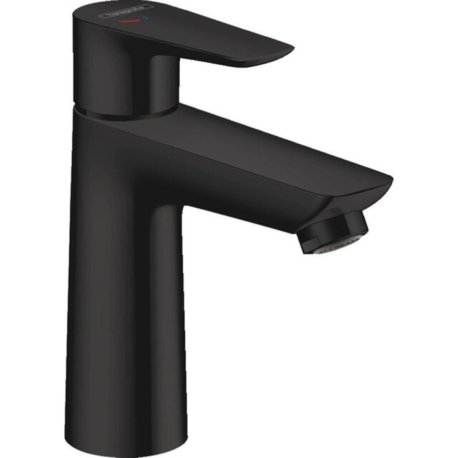 Hansgrohe Talis E wastafelkraan 110 CoolStart met waste mat zwart 71713670 afbeelding 1