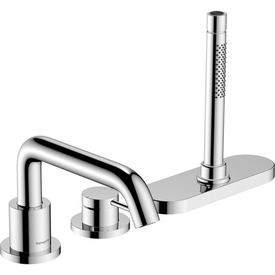 Hansgrohe Tecturis 3-gats badrandkraan en sbox chroom 73447000 Hansgrohe Tecturis 3-gats badrandkraan en sbox chroom 73447000 afbeelding 1