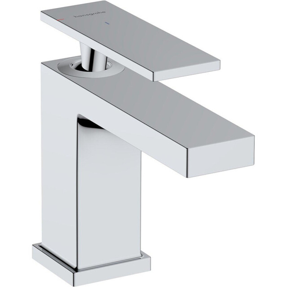 Hansgrohe Tecturis E Wastafelmengkraan - trekwaste - zonder afvoer - coolstart -12.2cm uitloop - chroom 73002000 afbeelding 1