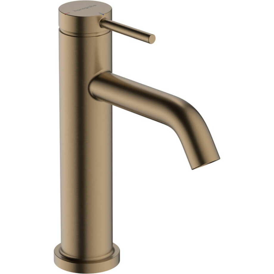 Hansgrohe Tecturis Wastafelmengkraan - zonder waste - coolstart - 11.6cm uitloop - geborsteld brons 73312140 Hansgrohe Tecturis Wastafelmengkraan - zonder waste - coolstart - 11.6cm uitloop - geborsteld brons 73312140 afbeelding 1