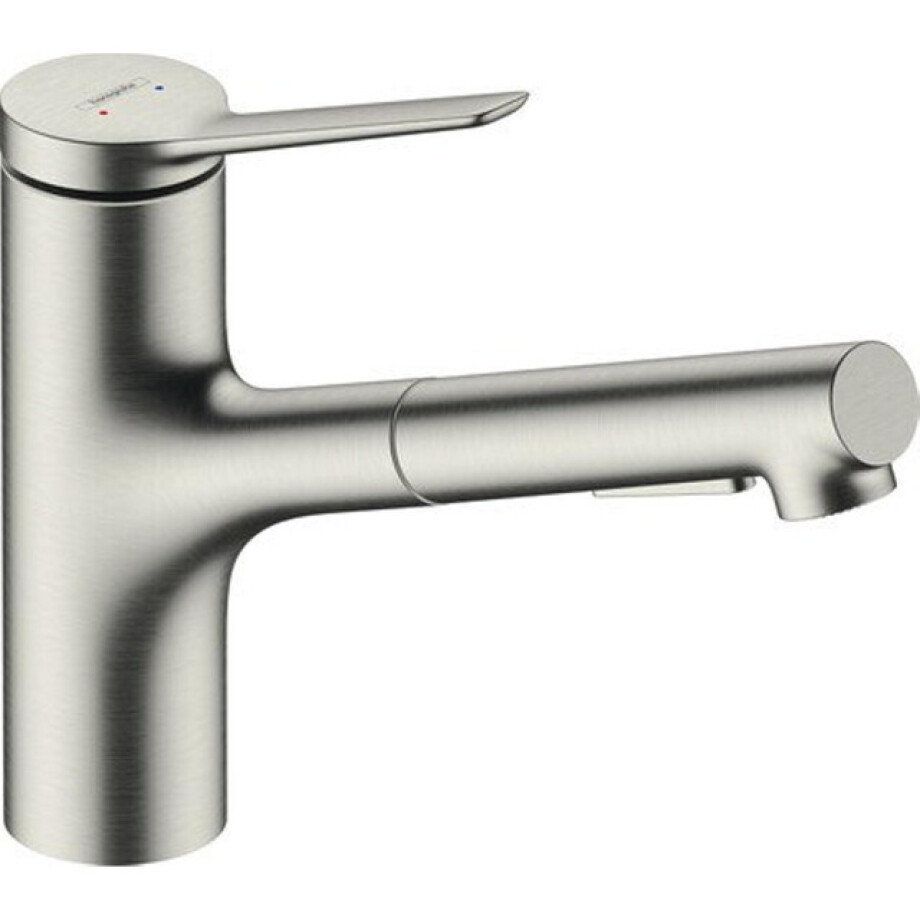 Hansgrohe - Zesis M33 - ééngreepskeukenmengkraan 150 - uittrekbare vuistdouche - 2 jets - RVS afwerking 74800800 Hansgrohe - Zesis M33 - ééngreepskeukenmengkraan 150 - uittrekbare vuistdouche - 2 jets - RVS afwerking 74800800 afbeelding 1