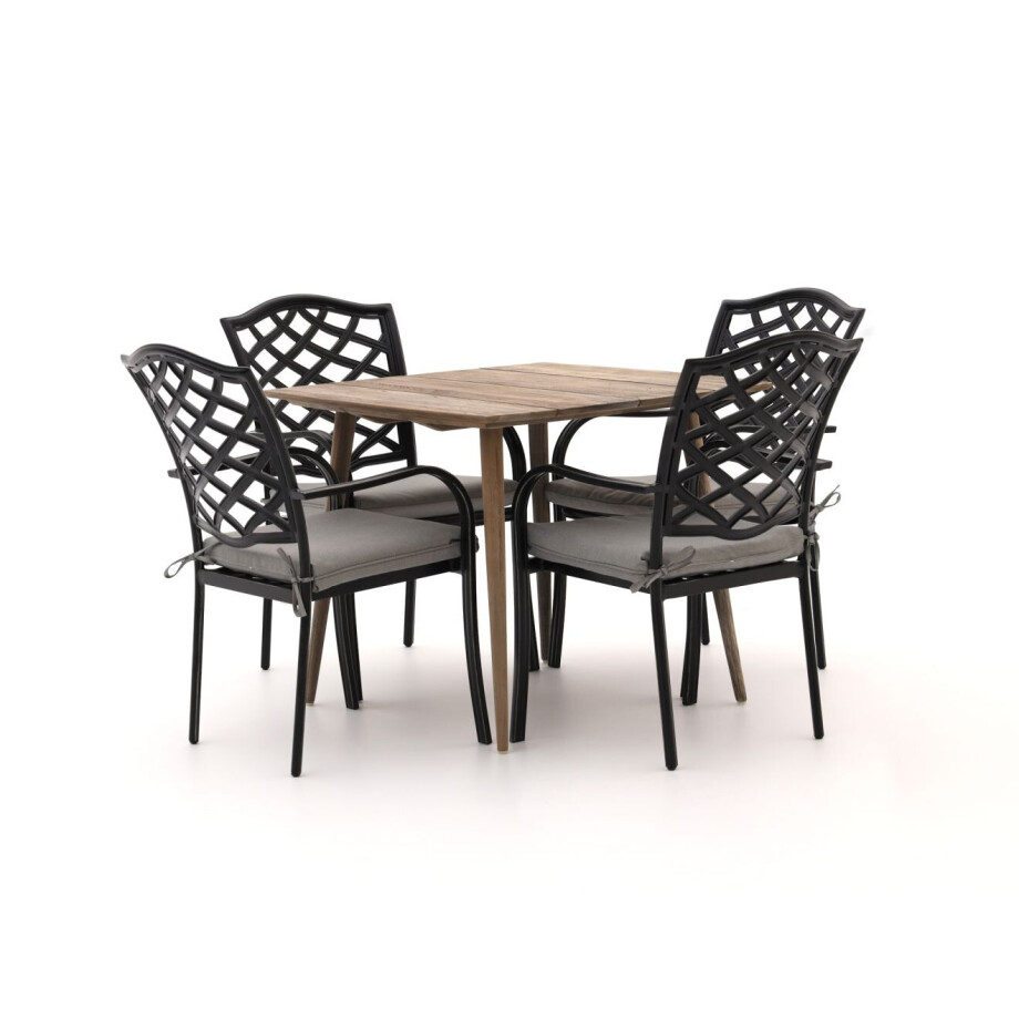 Hartman Berkeley/ROUGH-K 90cm dining tuinset 5-delig - Laagste prijsgarantie! afbeelding 1