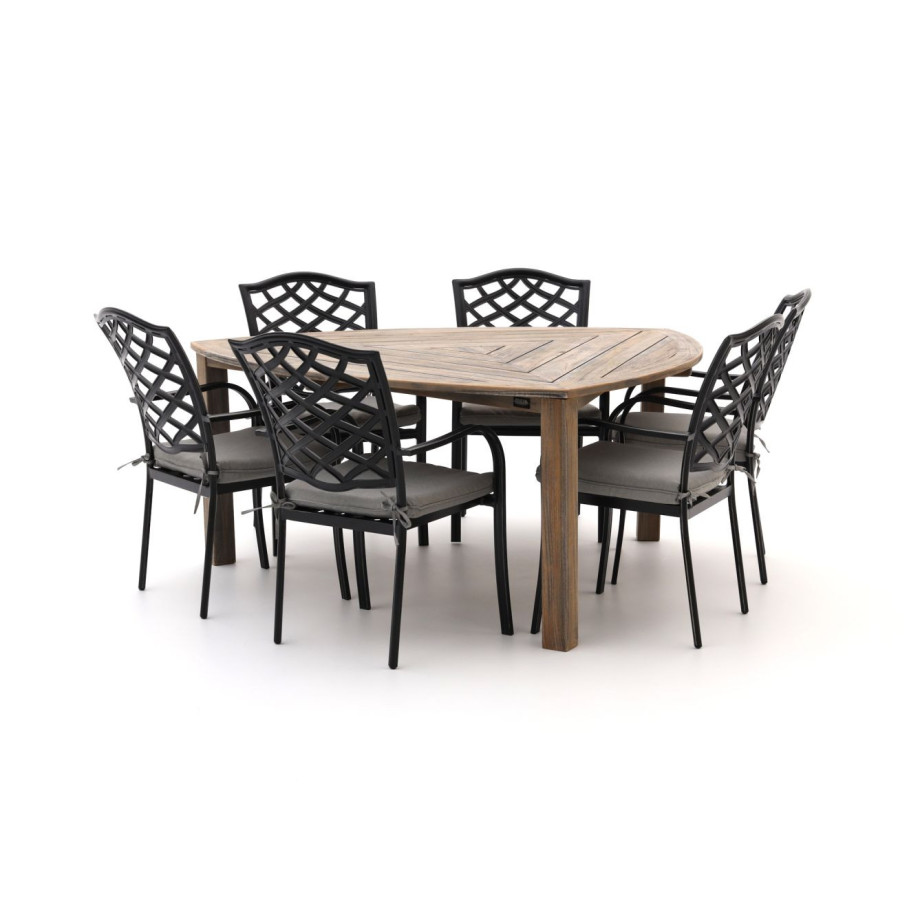 Hartman Berkeley/Triangular 170cm dining tuinset 7-delig - Laagste prijsgarantie! afbeelding 1