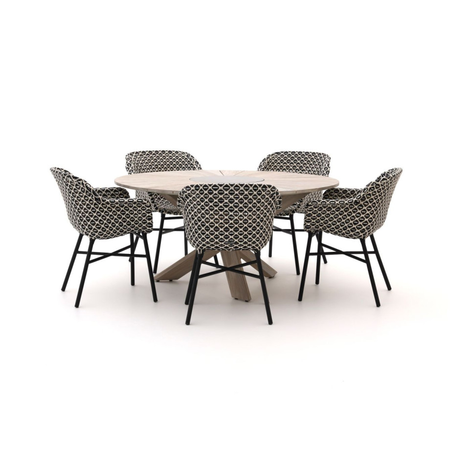 Hartman Delphine/Provence ø150cm dining tuinset 6-delig - Laagste prijsgarantie! afbeelding 1