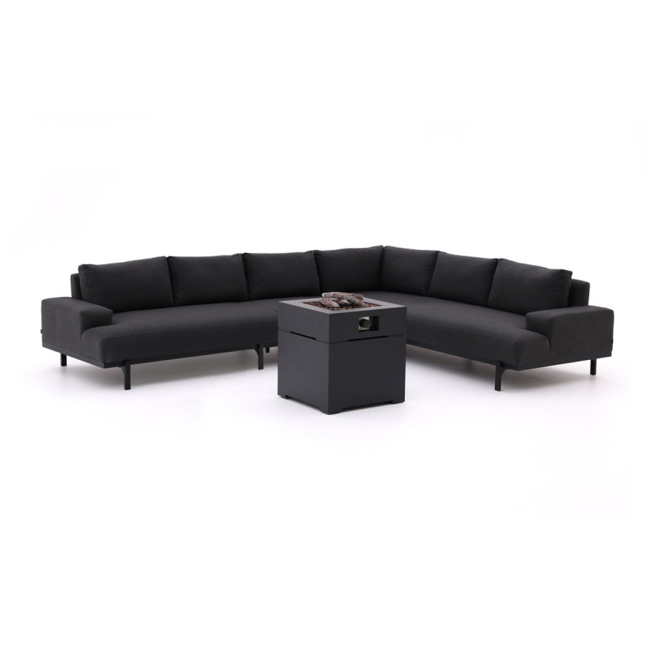 Hartman Lucas/Cosibrixx 60cm hoek loungeset met vuurtafel 4-delig - Laagste prijsgarantie! afbeelding 1