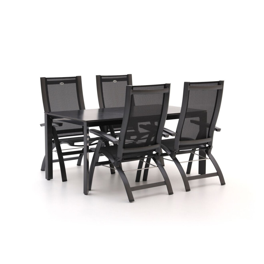 Hartman Primo/Sestino 160cm dining tuinset 5-delig verstelbaar - Laagste prijsgarantie! afbeelding 1