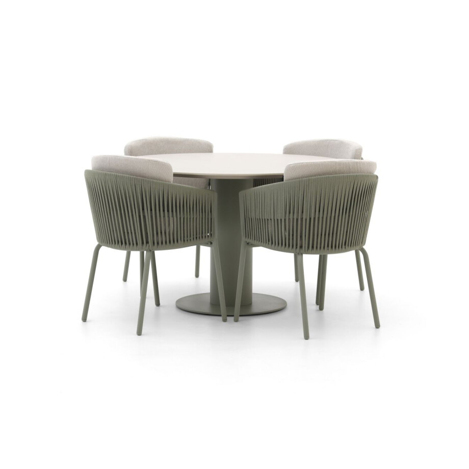 Hartman Sevilla/Girona ø 120cm dining tuinset 5-delig - Laagste prijsgarantie! afbeelding 1