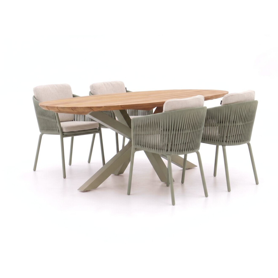 Hartman Sevilla/San Sebastian 200cm dining tuinset 5-delig - Laagste prijsgarantie! afbeelding 1