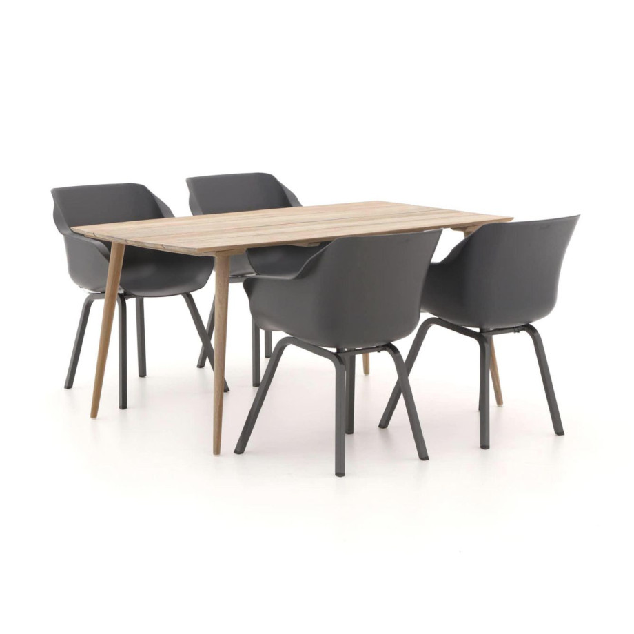 Hartman Sophie Element/ROUGH-K 160cm dining tuinset 5-delig - Laagste prijsgarantie! afbeelding 1