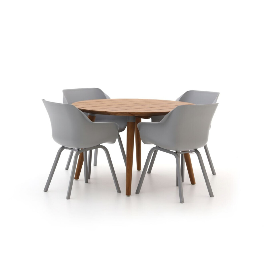 Hartman Sophie Element/Studio Ø120cm dining tuinset 5-delig - Laagste prijsgarantie! afbeelding 1