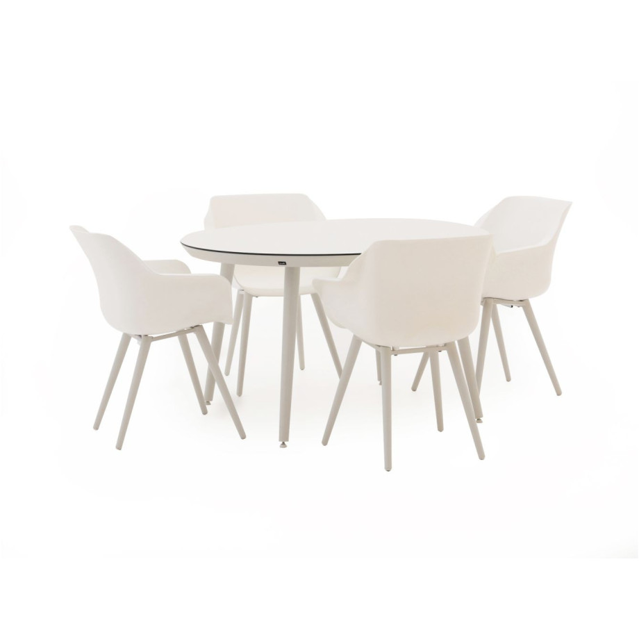 Hartman Sophie Studio ø128cm dining tuinset 5-delig - Laagste prijsgarantie! afbeelding 1