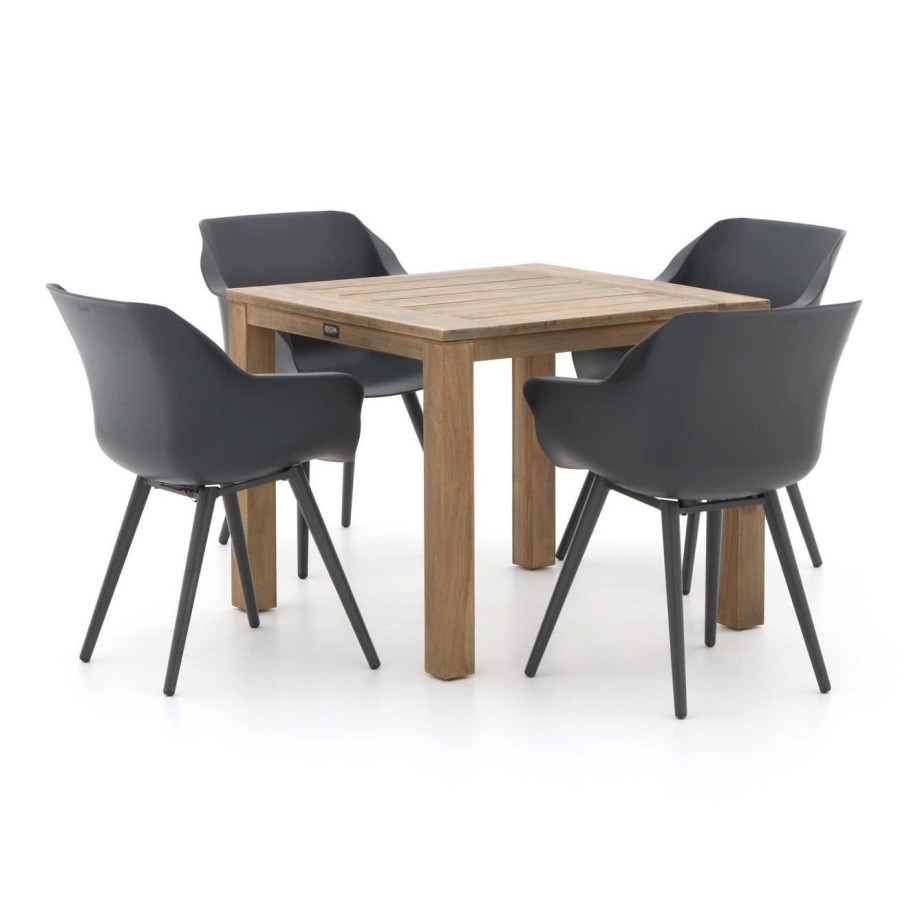 Hartman Sophie Studio/ROUGH-S 90cm dining tuinset 5-delig - Laagste prijsgarantie! afbeelding 1