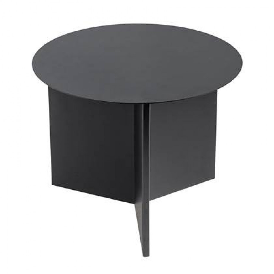 HAY Slit Table Round Bijzettafel Ø 45 cm - Zwart afbeelding 1