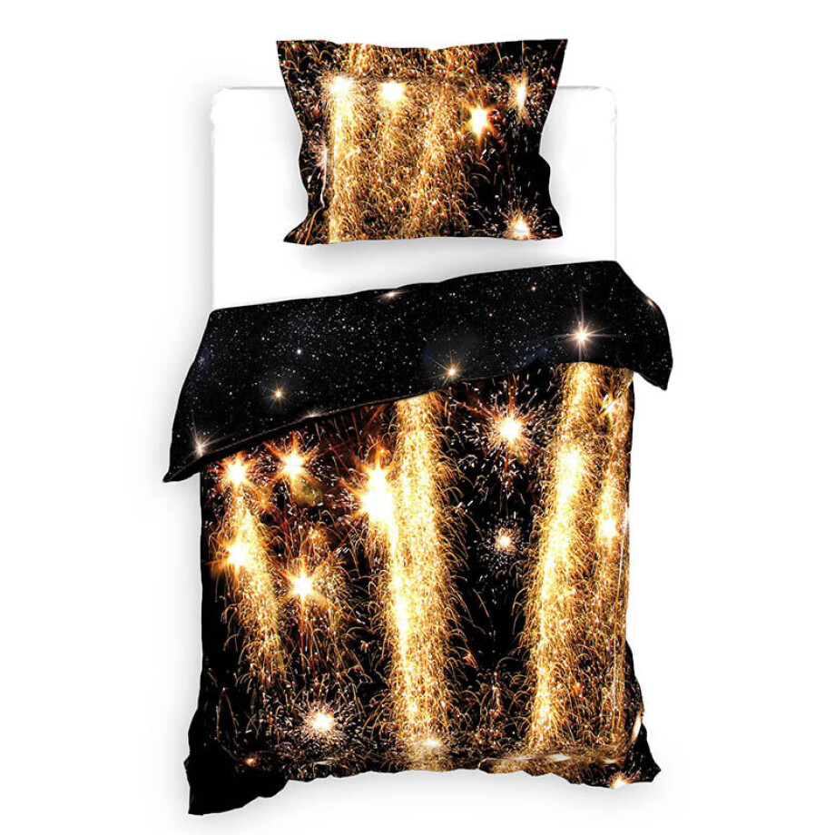 Dekbedovertrek Katoen-Satijn - Double Face - Lumina - Eenpersoons (140x200 Cm) - Zwart Katoen-satijn - Patroon - Heckett Lane - Dekbed-Discounter.nl Dekbedovertrek Katoen-Satijn - Double Face - Lumina - Eenpersoons (140x200 Cm) - Zwart Katoen-satijn - Patroon - Heckett Lane - Dekbed-Discounter.nl afbeelding 1