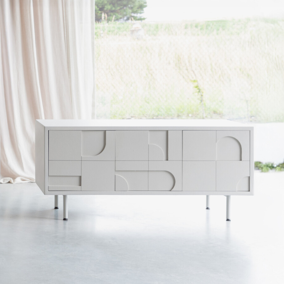 ZILT TV-meubel 'Hernandez' 120cm, kleur Beige afbeelding 