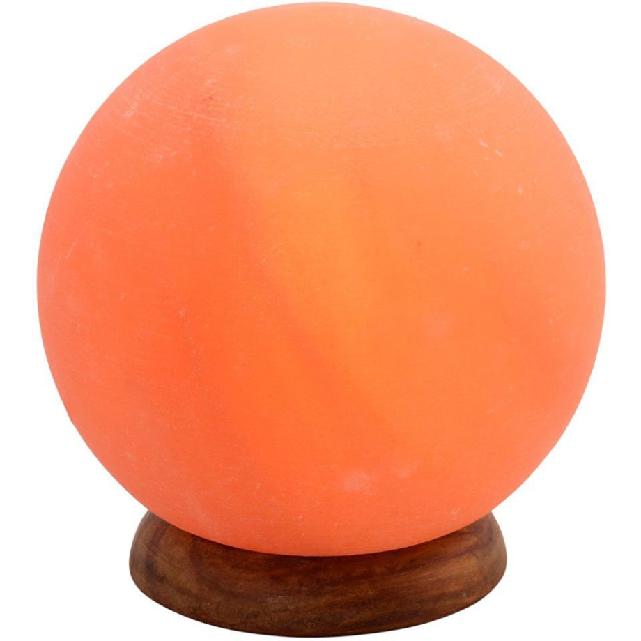 HIMALAYA SALT DREAMS Zoutkristal-tafellamp Planeet Met de hand gemaakt van zoutkristal - iedere steen uniek, ca.1,9 kg (1 stuk) afbeelding 1