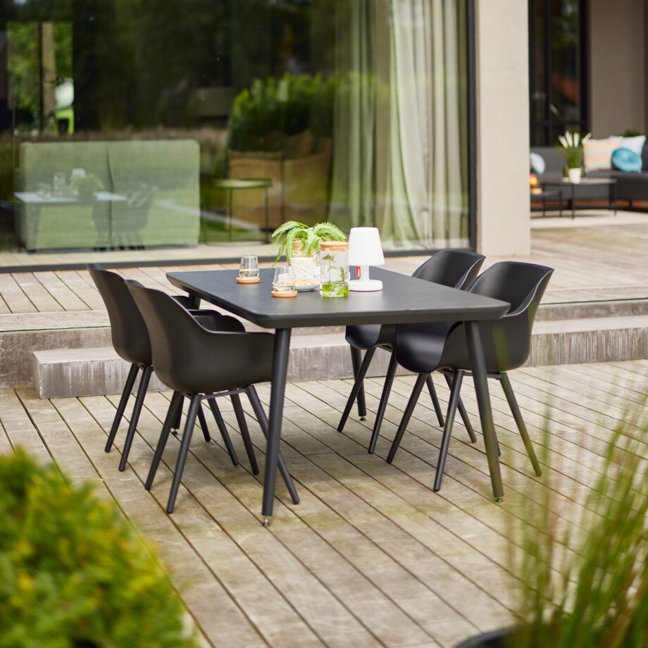 Hartman Tuintafel 'Sophie Studio' HPL, 170 x 100cm, kleur Zwart Hartman Tuintafel 'Sophie Studio' HPL, 170 x 100cm, kleur Zwart afbeelding 1