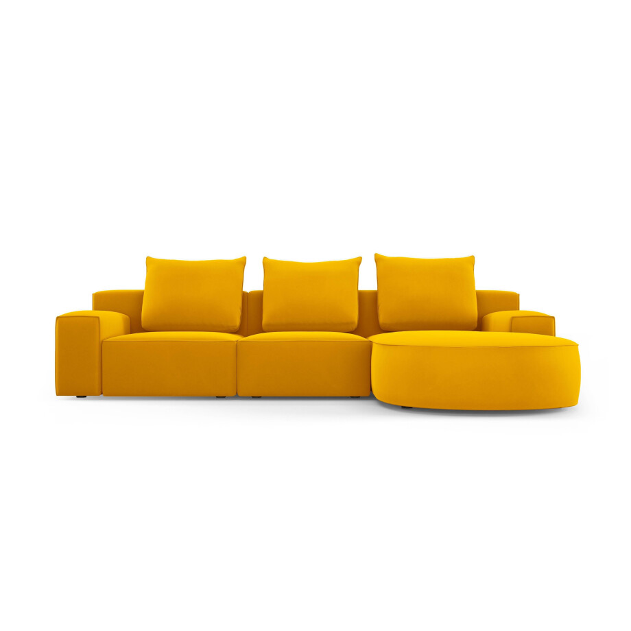 Hoekbank Inca rechts velvet | Micadoni Home afbeelding 1