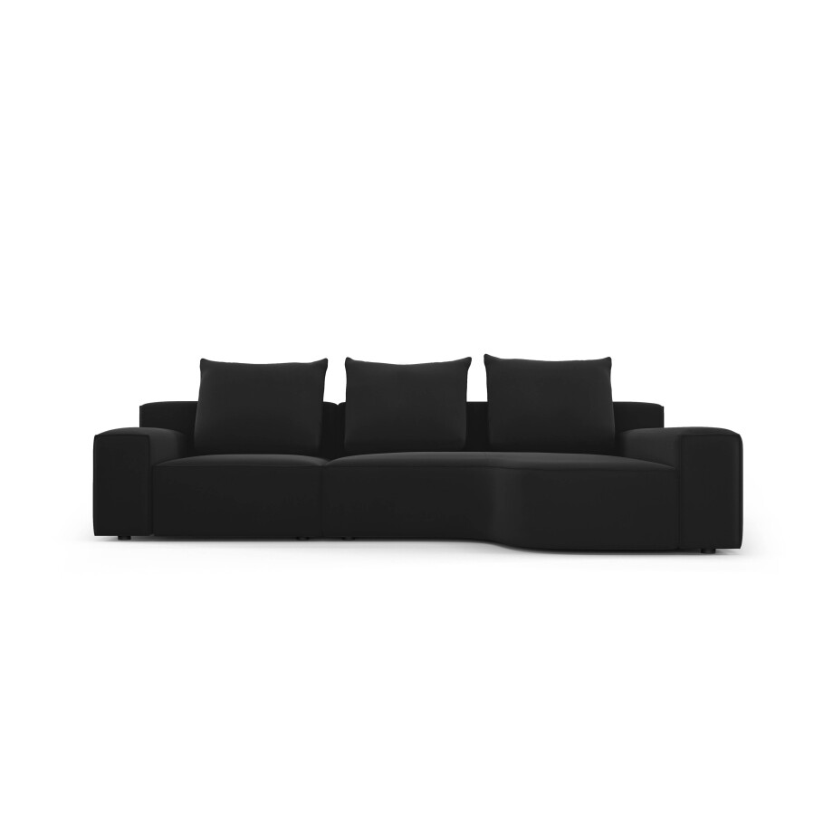 Hoekbank Inca rechts velvet | Micadoni Home afbeelding 1
