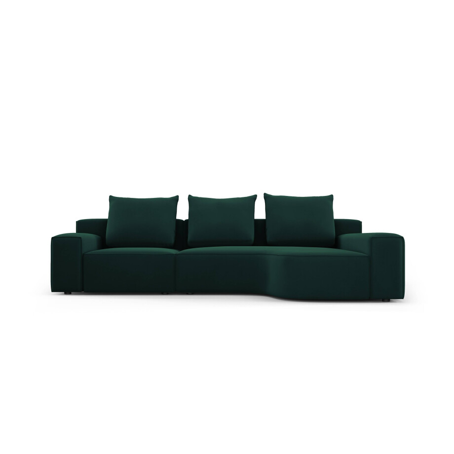 Hoekbank Inca rechts velvet | Micadoni Home afbeelding 1
