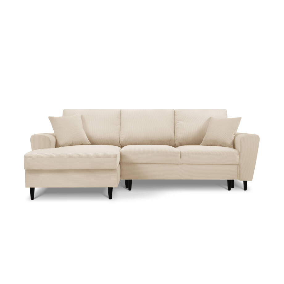 Hoekbank Moghan links ribstof | Micadoni Home Hoekbank Moghan links ribstof | Micadoni Home afbeelding 1