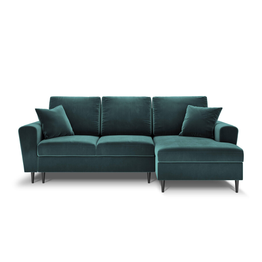 Hoekbank Moghan rechts velvet | Micadoni Home afbeelding 1