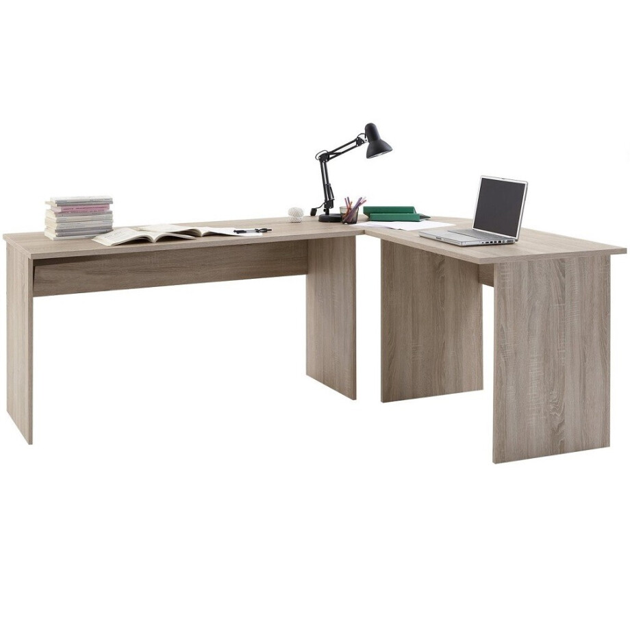 Hoekbureau Till 205x155 cm eiken afbeelding 1