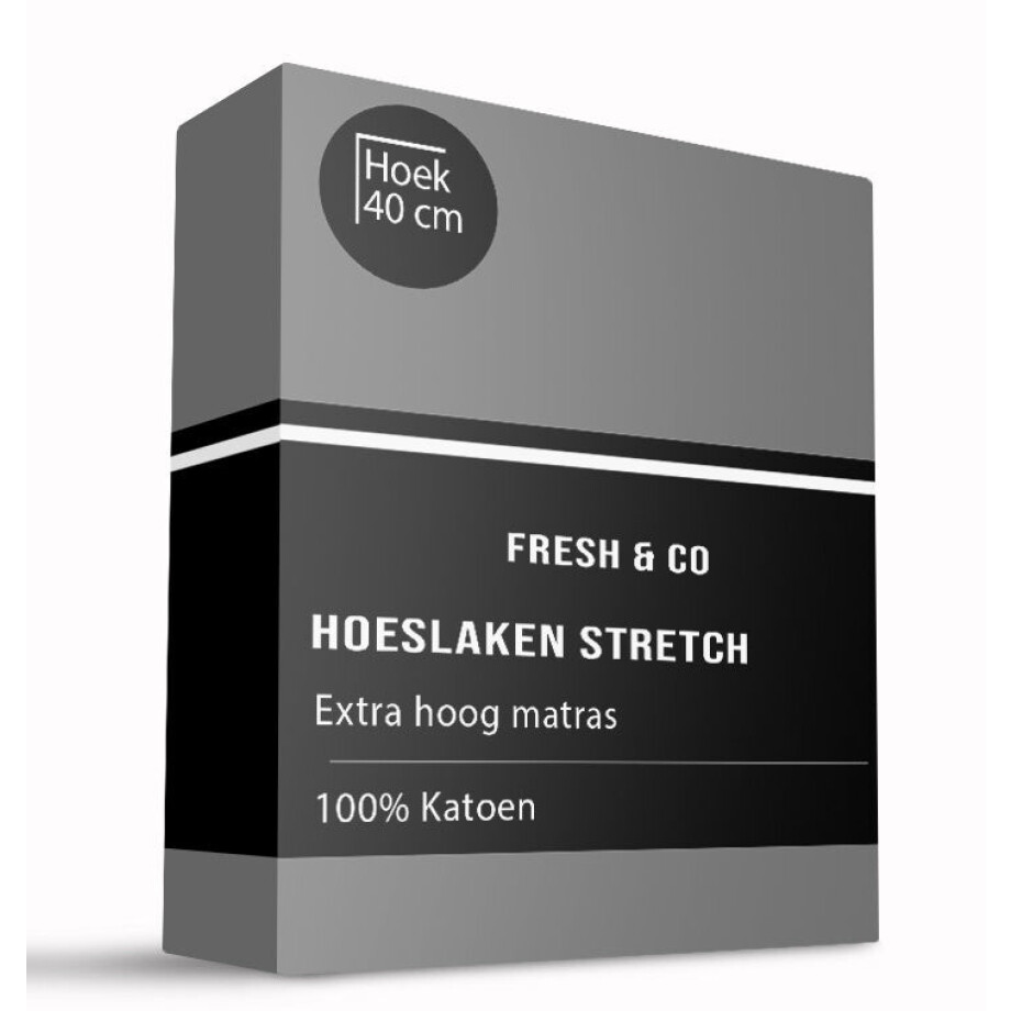 Hoeslaken - Katoen Jersey Stretch - Extra Hoog - Zilver Grijs - 140x200cm - Grijs - Signature - Dekbed-Discounter.nl Hoeslaken - Katoen Jersey Stretch - Extra Hoog - Zilver Grijs - 140x200cm - Grijs - Signature - Dekbed-Discounter.nl afbeelding
