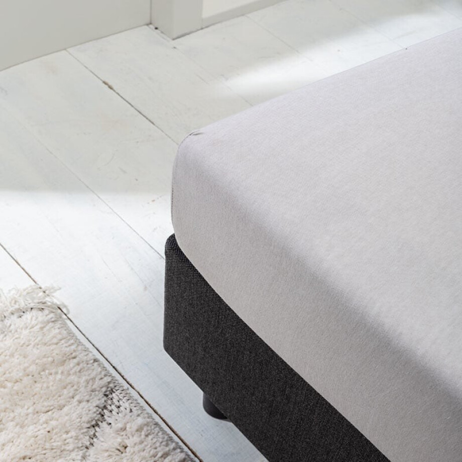 Hoeslaken - Luna Stretch - 2-PACK - Wit - 180x200cm - Wit - Luna Bedding - Dekbed-Discounter.nl afbeelding 