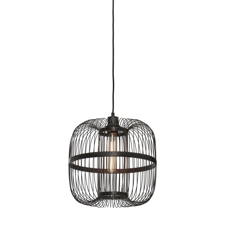 GOOD&MOJO Hanglamp 'Hokkaido' Bamboe, 25cm, kleur Zwart GOOD&MOJO Hanglamp 'Hokkaido' Bamboe, 25cm, kleur Zwart afbeelding 1