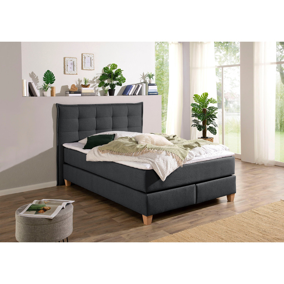 Home affaire Boxspring inclusief topmatras van comfortschuim afbeelding 1