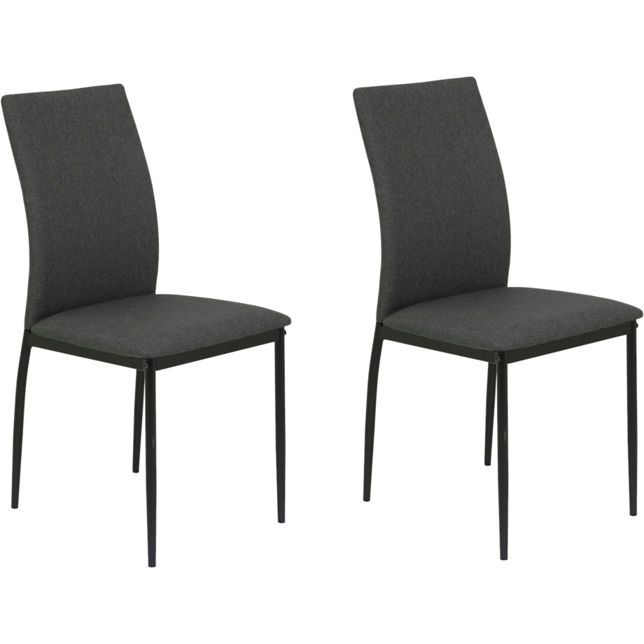 HELA Eetkamerstoel ALIZIA Bekleding microvezel platweefsel, onze beste prijs (set) afbeelding 1