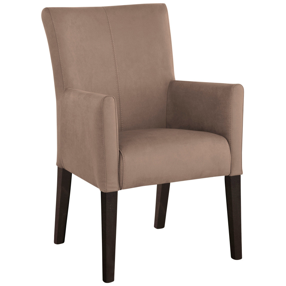 Home affaire Eetkamerstoel King Gestoffeerde stoel, fauteuil, massief houten frame afbeelding 1