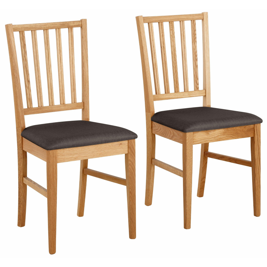 Home affaire Eetkamerstoel Ruanda in set van 2, 4 of 6, houten stoel (set) afbeelding 1