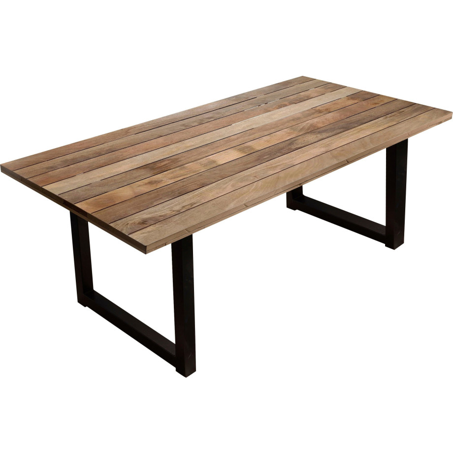 Home affaire Eettafel Aletsch gemaakt van onbehandeld hout, gerecycled steigerhout afbeelding 1