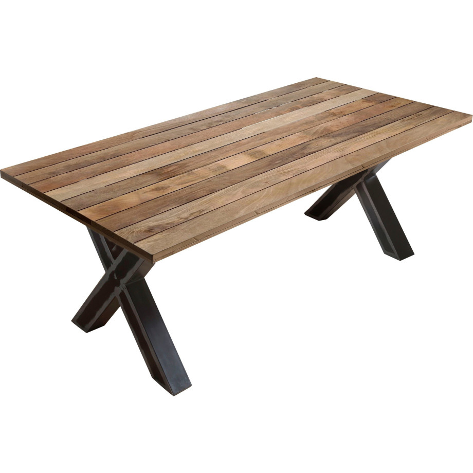 Home affaire Eettafel Aletsch gemaakt van onbehandeld hout, gerecycled steigerhout afbeelding 1