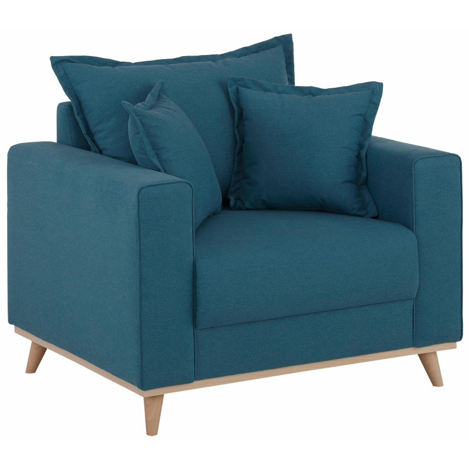 Home affaire Fauteuil EDINA ook in katoenmix-overtrekstof, in scandinavische stijl afbeelding 1