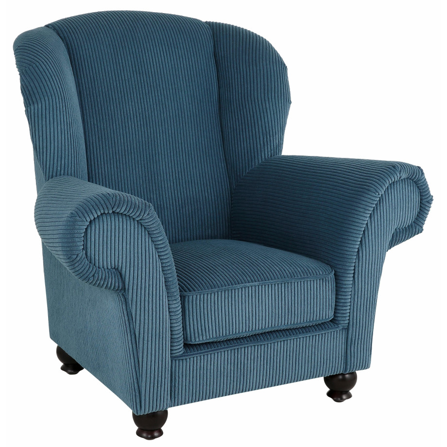 Home affaire Fauteuil King Henry met casual bekleding, binnenvering en losse sierkussens afbeelding 1