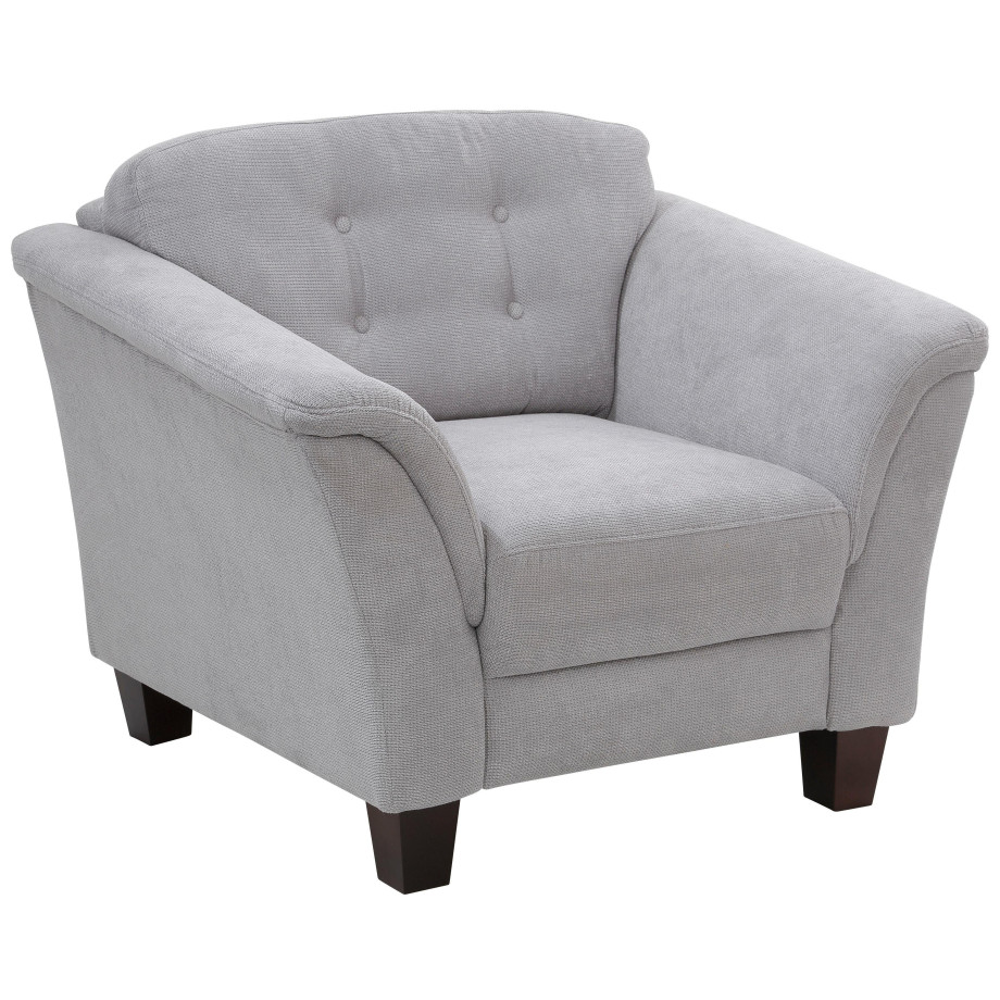 Home affaire Fauteuil Lillesand met binnenvering, capitonnage achter, poten van beukenhout afbeelding 1