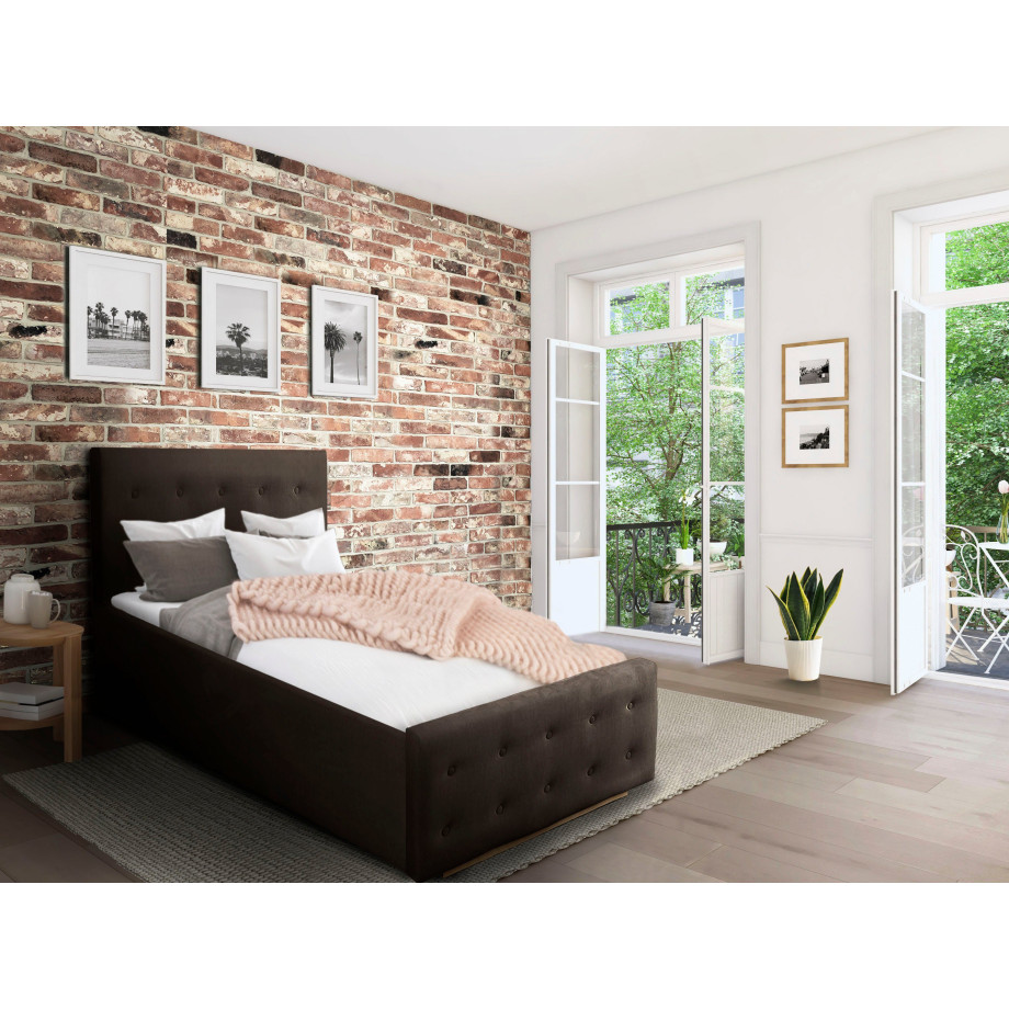 Home affaire Gestoffeerd bed Vaine in 5 breedten, ook in lengte 220 cm, incl. lattenrol afbeelding 1