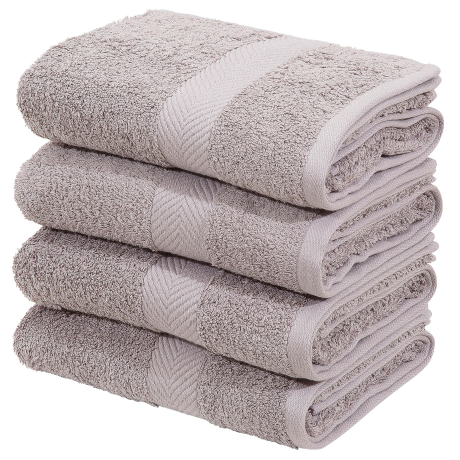 my home Handdoeken Eva, 4 handdoeken 50x100 Topkwaliteit 550g/m², zacht, handdoekenset van 100% katoen (4 stuks) afbeelding 1