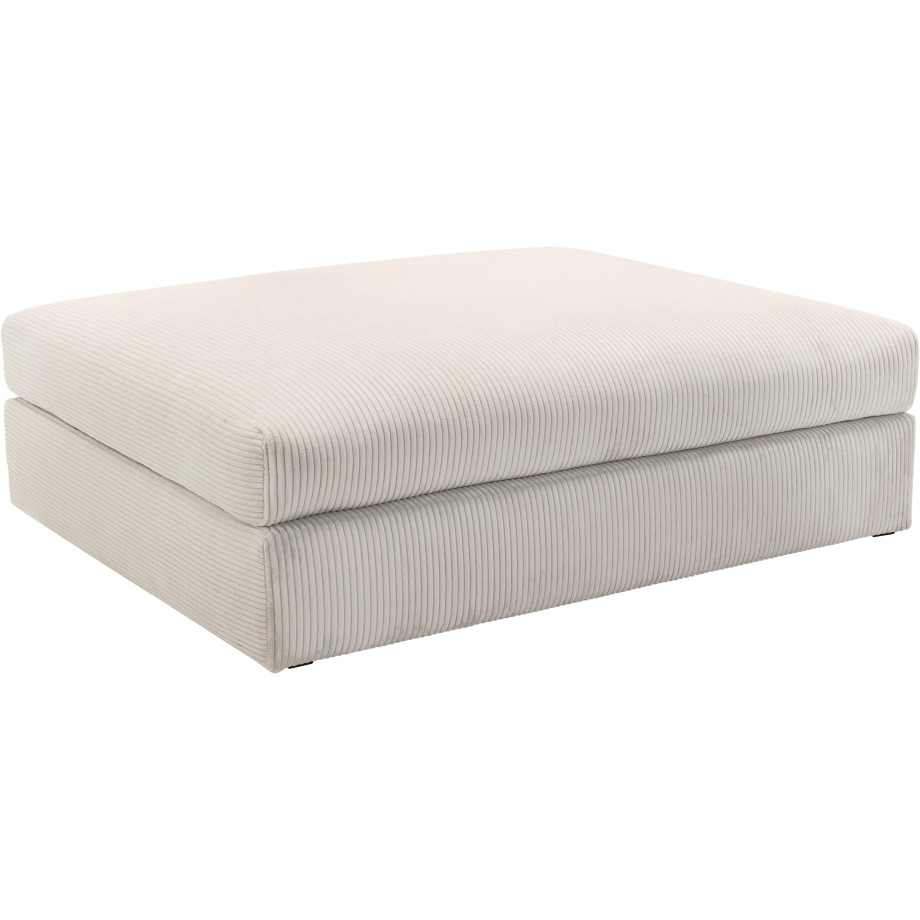 Home affaire Hocker Soft&Cosy XXL van ribfluweel afbeelding 1